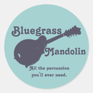 Adesivo Bluegrass Mandolin - Toda a pressão de que você pr