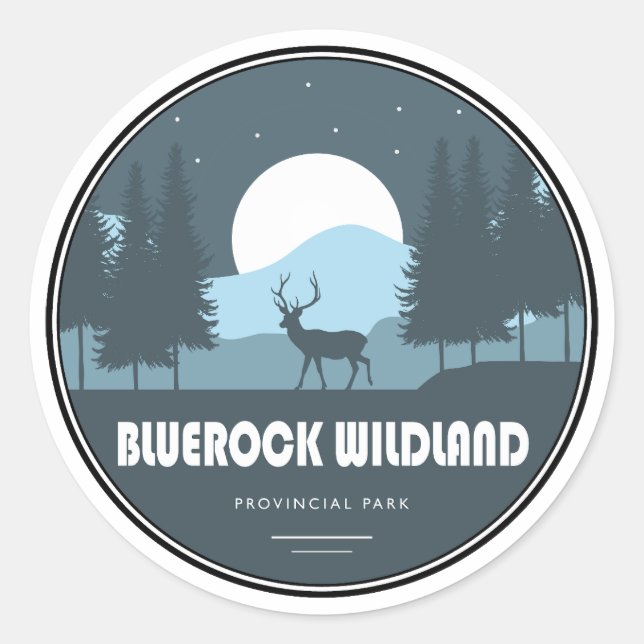Adesivo Bluerock Wildland Provincial Park Deer (Frente)