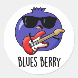 Adesivo Blues Berry Funny Fruta Pun