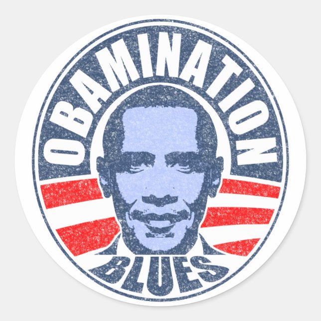 Adesivo Blues de Obaminação (Frente)