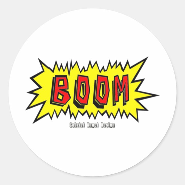 Adesivo Blurb de Cartoons de Boom (Frente)