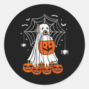 Adesivo Blusa Feminina de Halloween Cachorro Fantasma Deco