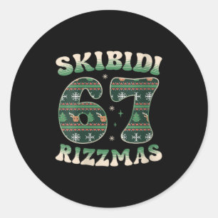 Adesivo Blusas Skibidi Rizzmas 67 Seis Sete Meme Feia Nata