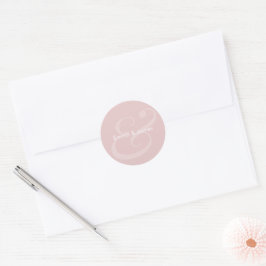 Adesivo Blush Ampersand Casamento | Monograma