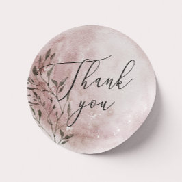 Adesivo Blush Floral Moon | Agradecimento em Rótulo de Cas