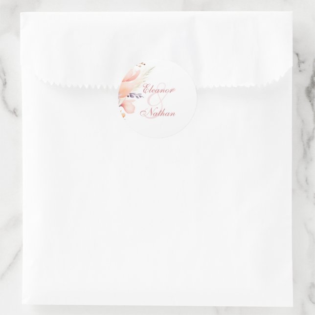 Adesivo Blush Floral Primavera Summer Wedes (Bolsa)