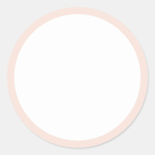 Adesivo Blush Pink Blank Classic Round Sticker