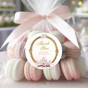 Adesivo Blush Pink Storybook Obrigado pelo 1º Aniversário