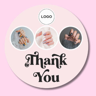 Adesivo Blush Rosa 3 Foto Logotipo de Técnica de Unhas Obr
