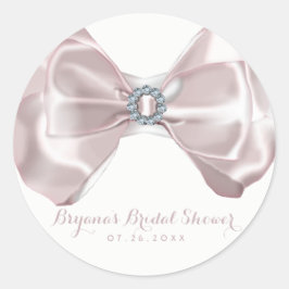 Adesivo Blush Rosa Fita & Diamantes Chuva de Noiva Chic