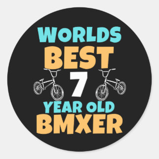Adesivo BMX 7 anos de Festa de aniversário