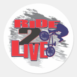 Adesivo BMX Biker Viaja ao Vivo