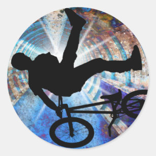 Adesivo BMX em um túnel do Grunge