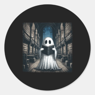 Adesivo Bo Bibliotecário do Halloween da Biblioteca Ghost