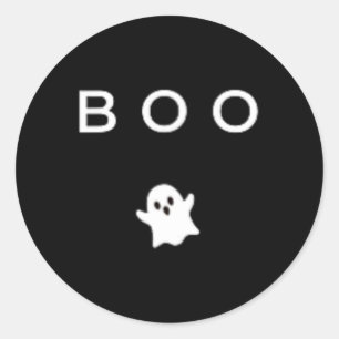 Adesivo BO Ghost Halloween Um Truque de outono Mínimo Suti