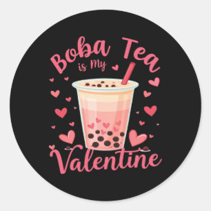 Adesivo Bo Tea é meu amante do chá de leite com bolhas de 