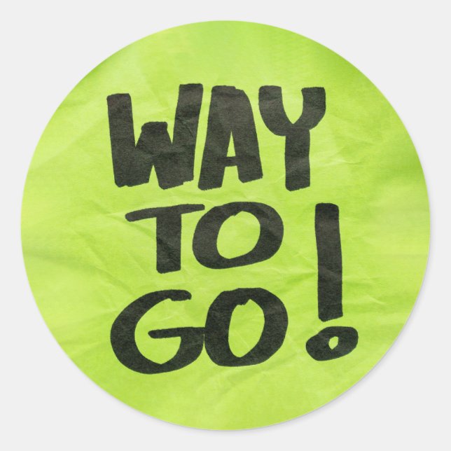 Adesivo Boa maneira de reconhecer um louvor positivo para  (Frente)