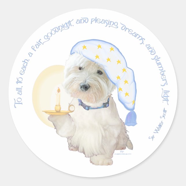 Adesivo Boa Noite Azul (Frente)