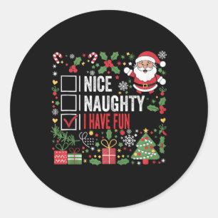 Adesivo Boa Noite Eu Tenho Papais noeis De Natal Engraçado