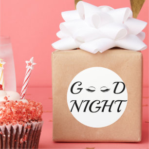Adesivo Boa Noite Eyelashes Relaxa Feminina Design