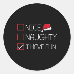 Adesivo Boa Noite Que Me Diverti Natal Pajama Engraçado X-