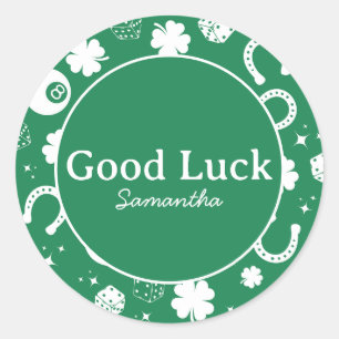 Adesivo Boa sorte, Green Shamrock
