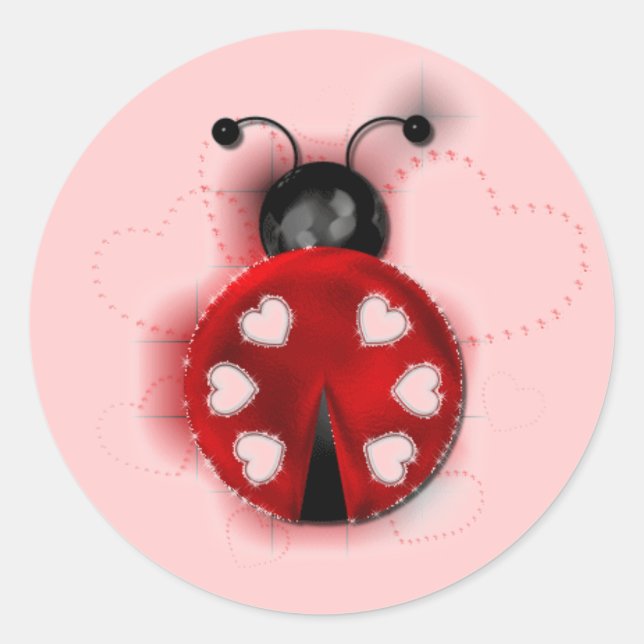 Adesivo Boa sorte, Ladybug Sticker (Frente)