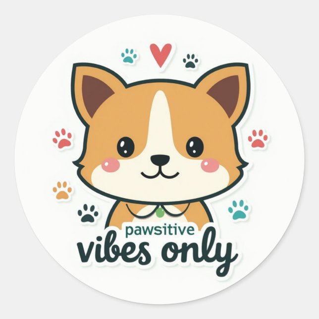Adesivo Boa Vibes Paw (Frente)