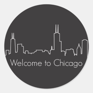 Adesivo Boa vinda a Chicago