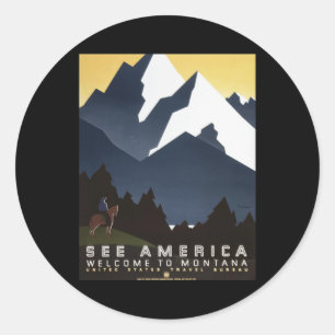 Adesivo Boa vinda a Montana