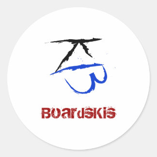Adesivo BoardsKis - Emblem Sticker (Branco)