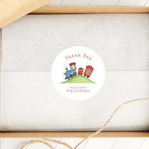 Adesivo Boas Choo Choo Garçom Aniversário Obrigado