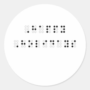 Adesivo Boas festas em Braille