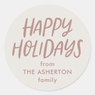 Adesivo Boas festas, simples presente personalizado