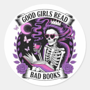 Adesivo Boas Meninas Lem Livros Ruins