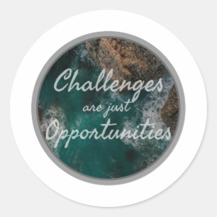 Adesivo boas perspectivas de citações positivas de energ