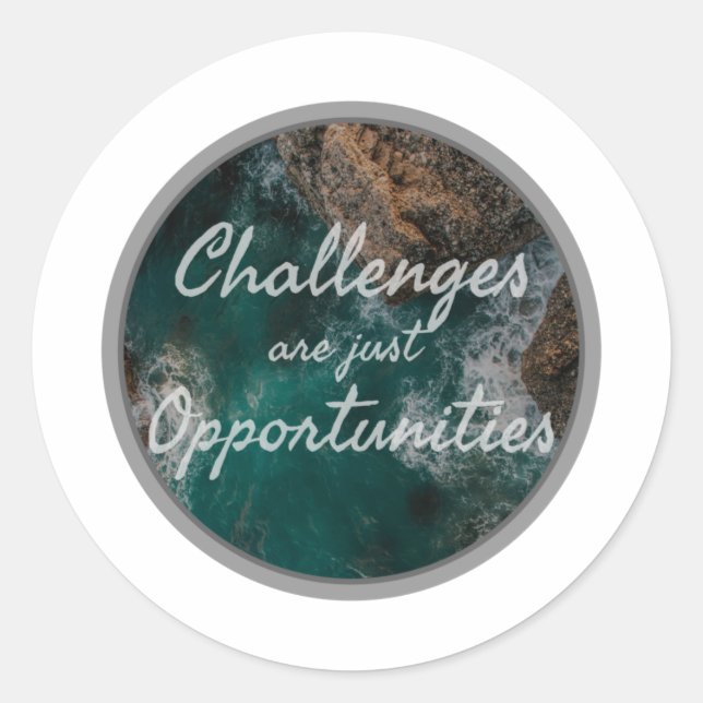 Adesivo boas perspectivas de citações positivas de energia (Frente)