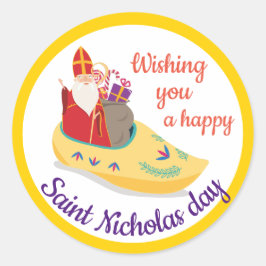 Adesivo Boas Ruas, saudação de Nicholas, Sinterklaas eve