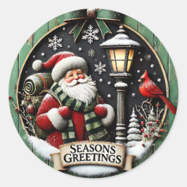 Adesivo Boas Saudações da Estação de Natal
