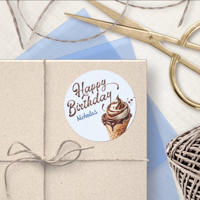 Adesivo Boas Sorvetes Scoop Aniversário (Criador carregado)