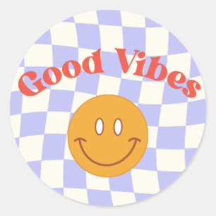 Adesivo Boas Vibes Round Sticker