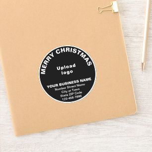 Adesivo Boas-vindas ao Natal em Vinil Negro