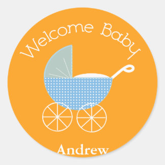 Adesivo Boas-vindas, Baby Orange Sticker