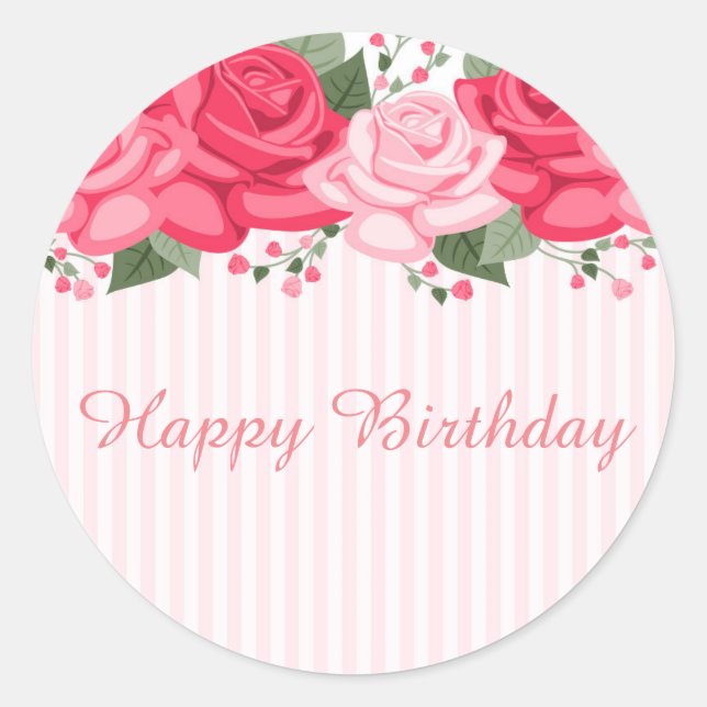 Adesivo Boas vindas de aniversário (Frente)