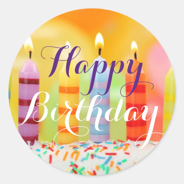 Adesivo Boas vindas de aniversário (Frente)