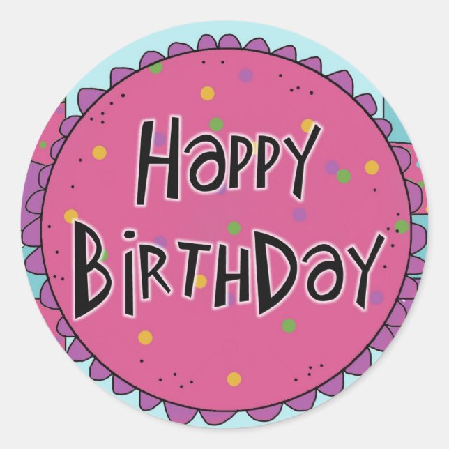 Adesivo Boas-vindas de aniversário (Frente)