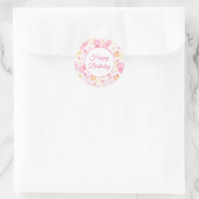 Adesivo Boas vindas de aniversário (Bolsa)
