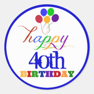 Adesivo Boas vindas de aniversário com idade personalizad