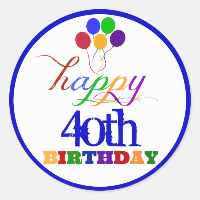 Adesivo Boas vindas de aniversário com idade personalizada (Frente)