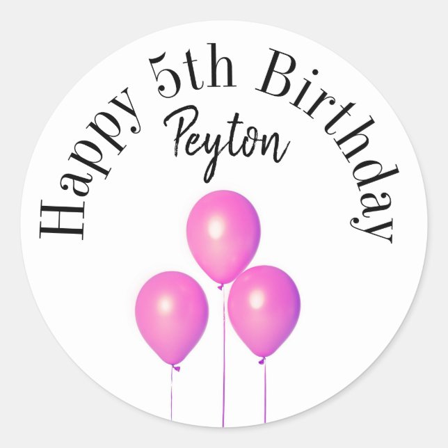 Adesivo Boas vinhetas de aniversário (Frente)